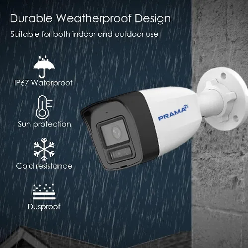 PRAMA PT-NC140D3-WNM D2 4MP DUAL LIGHT IP BULLET CAMERA WITH MIC IP67