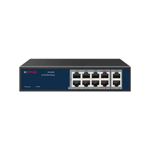 CPPLUS CP-ANW-HPU8H2-N12 MEGABIT 8+2 PORT POE SWITCH